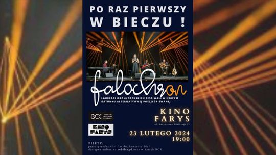 Plakat koncertu grupy Falochron