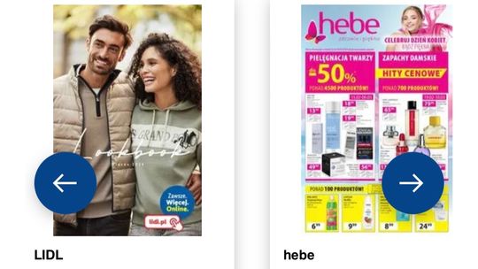Gazetka reklamowa sklepów Lidl i Hebe