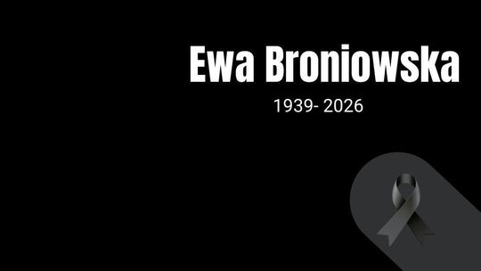 Nie żyje Ewa Broniowska zdjęcie przedstawia czarną planszę z kirem