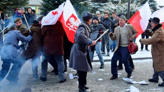 No strzelaj! Strzelaj do Polaka! Jedyna taka manifestacja w powiecie. [ZDJĘCIA]