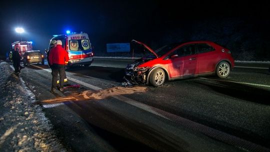 Obwodnica Biecza: kolizja dwóch hond