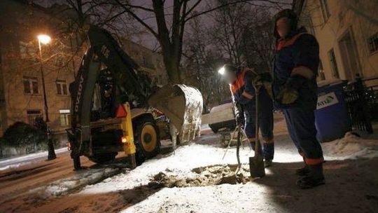 Osiedle Magdalena w Gorlicach. Awaria sieci wodociągowej.