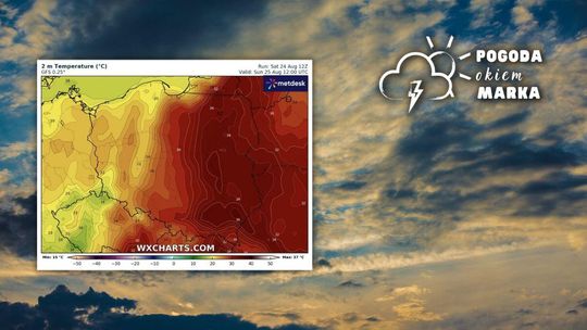 mapa pogody polski w tle zdjęcie chmur