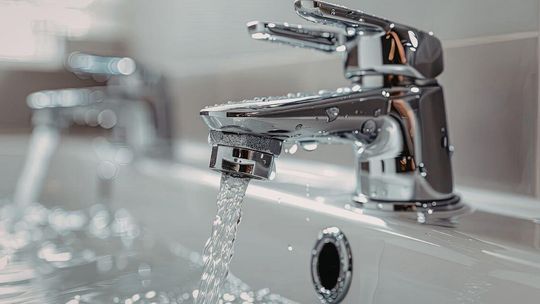 Planowana przerwa w dostawie wody dla mieszkańców Gorlic zdjęcie przedstawia kran z wodą