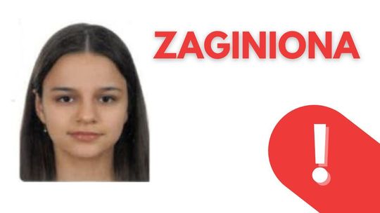 zdjęcie przedstawia kolorowe zdjęcie dziewczynki, obok napis zaginiona