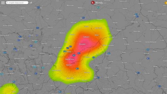 mapa pogodowa dla powiatu gorlickiego