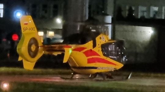Poważny wypadek w Ciężkowicach. Śmigłowiec LPR zabrał dziewczynkę do Krakowa