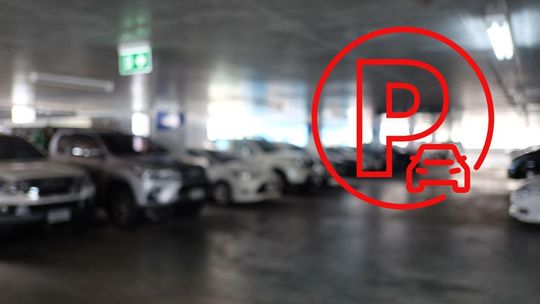 zdjęcie przedstawia parking