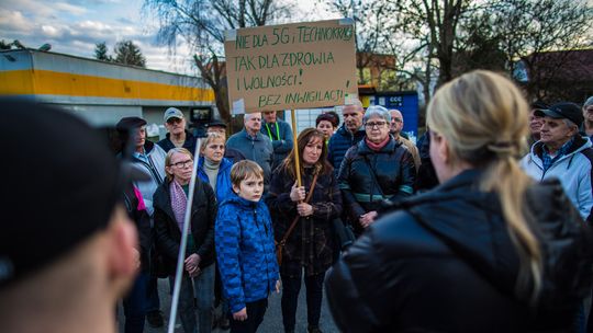 protest mieszkańców Osiedla Młodych w Gorlicach