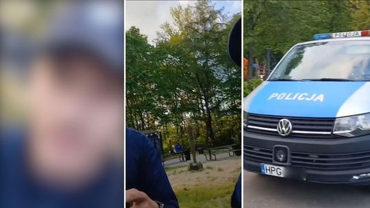 Publikacja nagrań z policjantami może kosztować tysiące złotych. Gorlicka policja wydała komunikat zdjęcie przedstawia policyjny radiowóz i drzewa, obok zamazana twarz mężczyzny