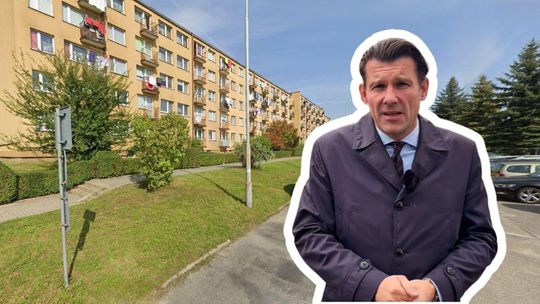 Remont parkingu przy ul. Hallera przesunie się w czasie zdjęcie przedstawia mężczyznę na ulicy