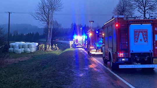 Ropa. Poważne zdarzenie drogowe na DK28 [FOTO]