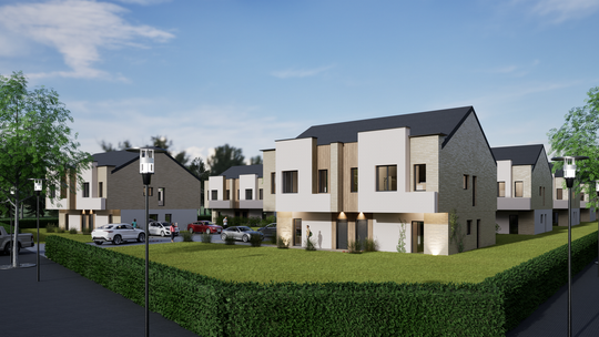 zdjęcie przedstawia wizualizację domów