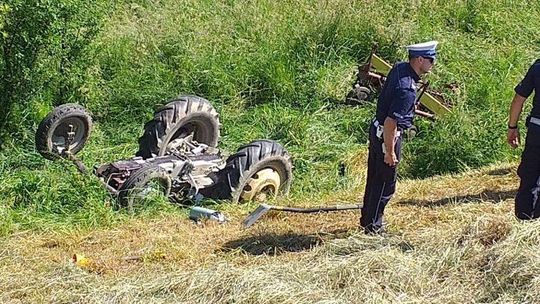 Siedliska. Nieszczęśliwy wypadek przy pracach polowych