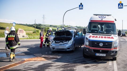 Siedliska. Zderzenie pojazdów na obwodnicy.