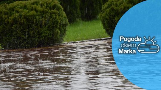 zdjęcie przedstawia deszcz padający na posadzkę