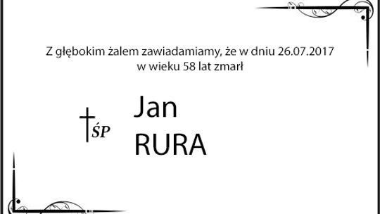 ś.p. Jan Rura