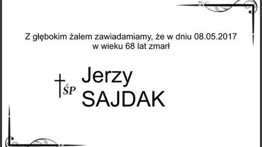 ś.p. Jerzy Sajdak
