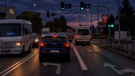 pojazdy na skrzyżowaniu