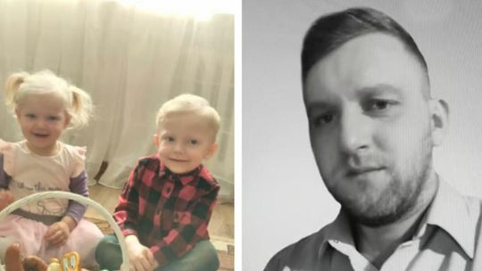 zdjęcie przedstawia dzieci i portret mężczyzny