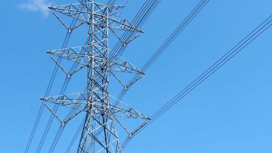 słup energetyczny w powiecie gorlickim
