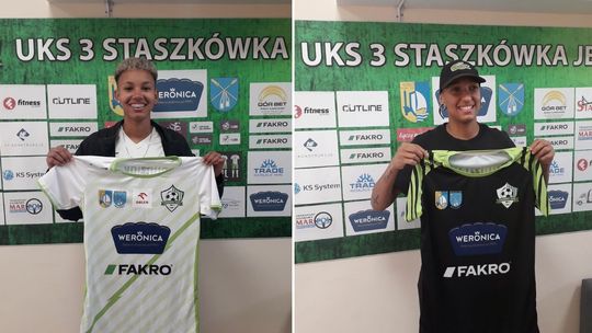 Piłkarki z Brazyli w składzie UKS Trójka Staszkówka Jelna