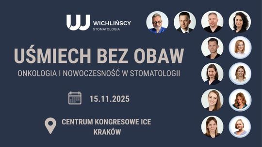 zdjęcie przedstawia plakat wydarzenia i portrety osób w kółkach