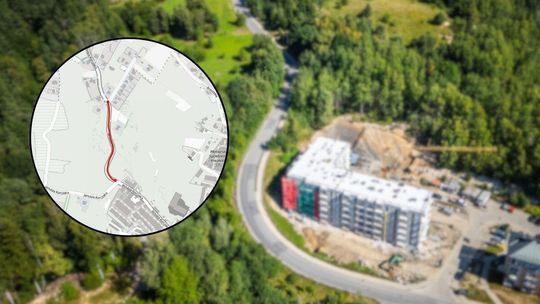 Utrudnienia w ruchu na ul. Korczaka – rusza remont Zdjęcie przedstawia ulicę Korczaka i mapkę