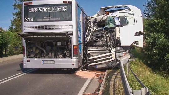 Wypadek gorlickiego przewoźnika pod Tuchowem