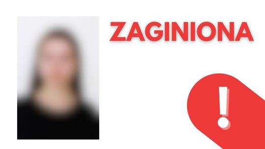 zdjęcie przedstawia portret dziewczyny i napis zaginiona