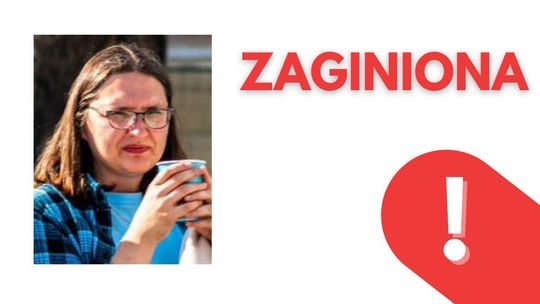 zdjęcie przedstawia kolorowy portret dziewczyny, obok napis zaginiona