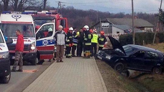 Zagórzany: zderzenie pojazdów, droga zablokowana