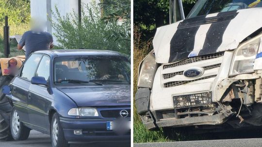 zdjęcie przedstawia rozbite samochody