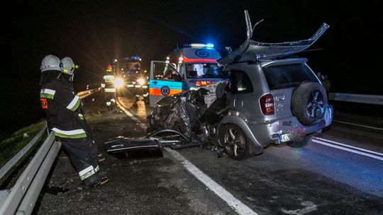 Zderzenie pojazdów na Ropskiej Górze