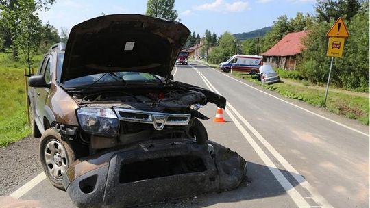 Zderzenie pojazdów w Zdyni. Jedna osoba poszkodowana. AKTUALIZACJA