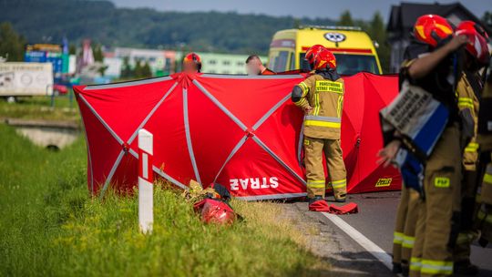 strażacka zasłona gorlice ul. biecka wypadek śmiertelny