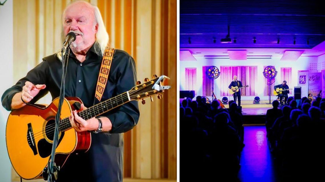 Zdjęcie przedstawia Andrzeja Sikorowskiego i Jacka Królika oraz publiczność