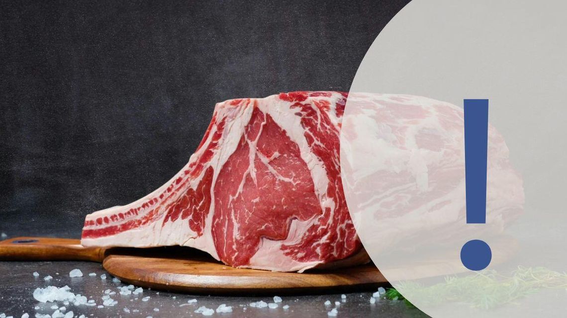 Zdjęcie przedstawia mięso wołowe