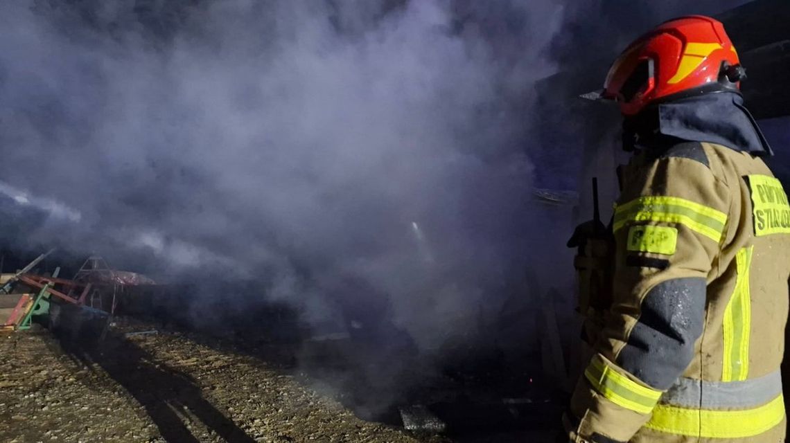 Biecz. Pożar budynku mieszkalnego