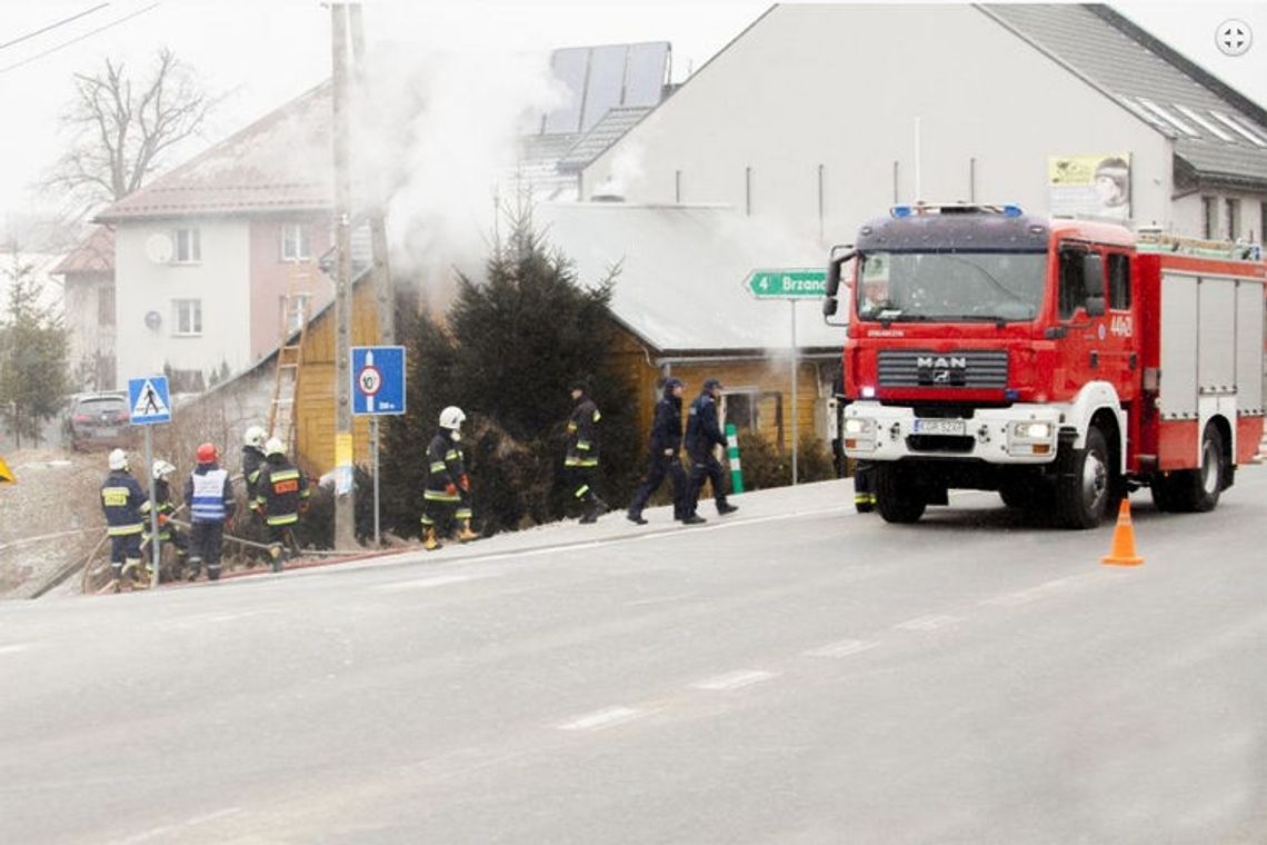 Bobowa: pożar domu na ulicy Węgierskiej