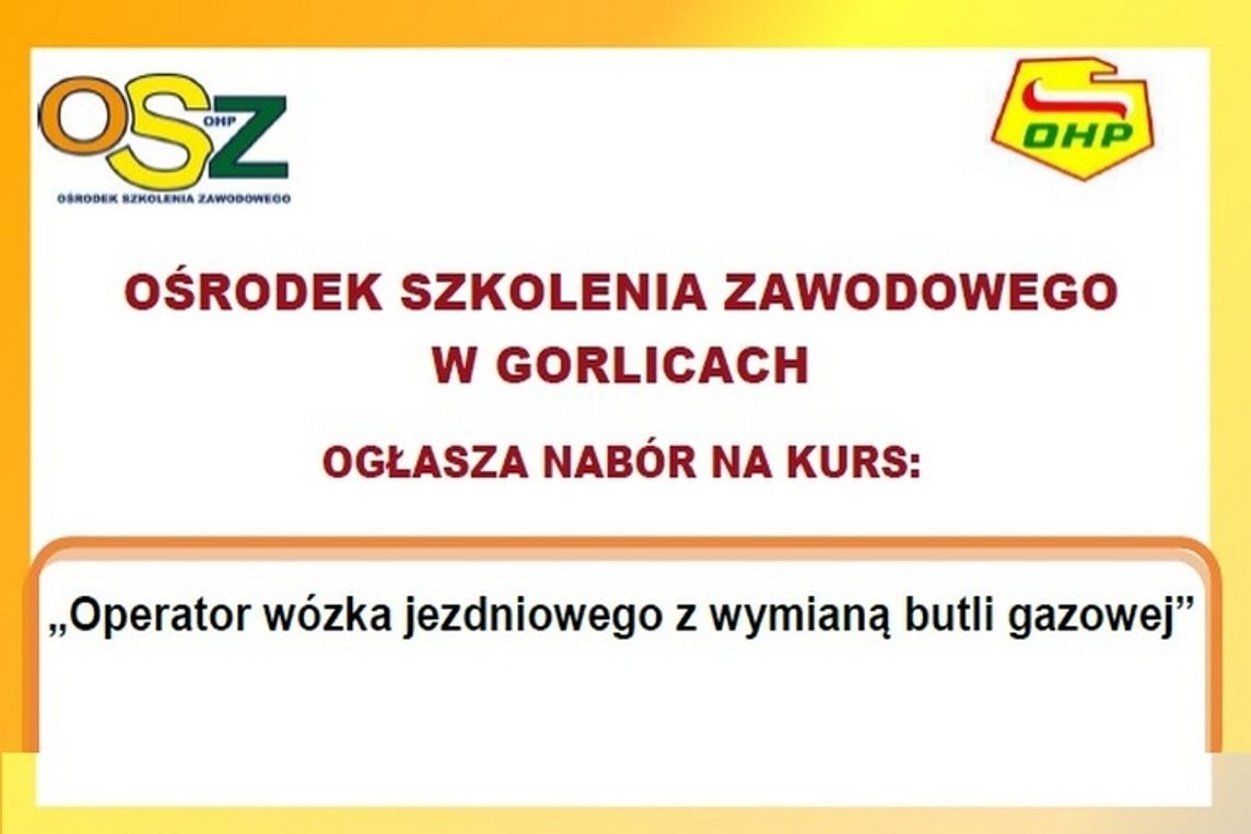 Chcesz uzyskać uprawnienia operatora wózka jezdniowego?