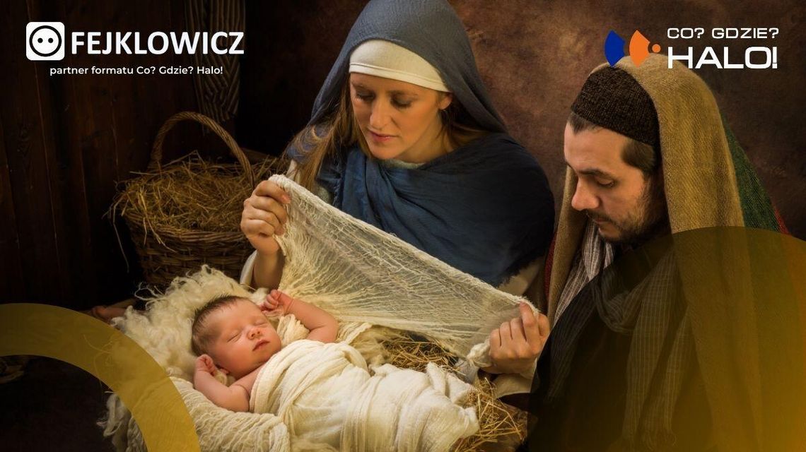 Zdjęcie przedstawia żywą szopke