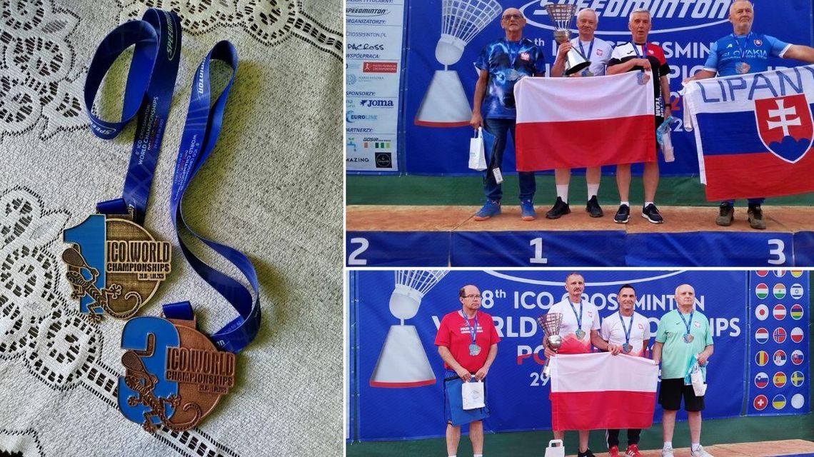 zdjęcie przedstawia mężczyzn z medalami