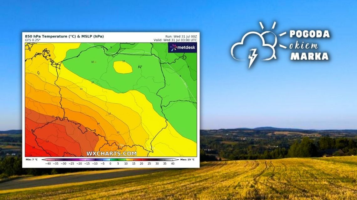 czyste niebo nad beskidem niskim