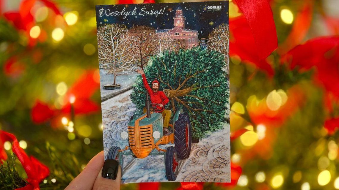 Zdjęcie przedstawia pocztówki świąteczne