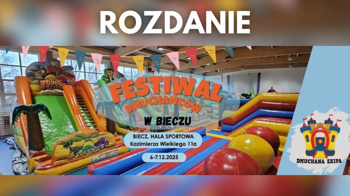 zdjęcie przedstawia dmuchany park dla dzieci