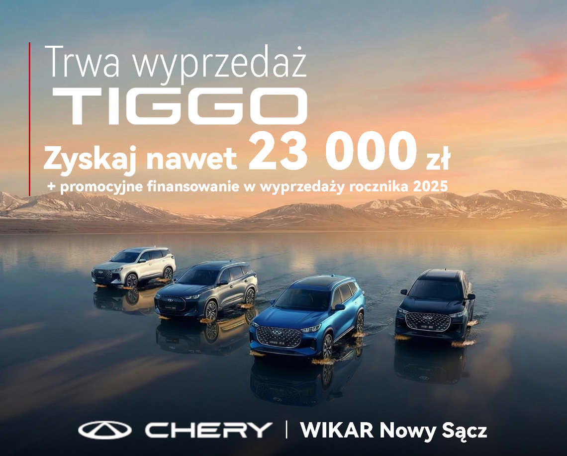 Zdjęcie przedstawia samochody marki TIGGO Chery