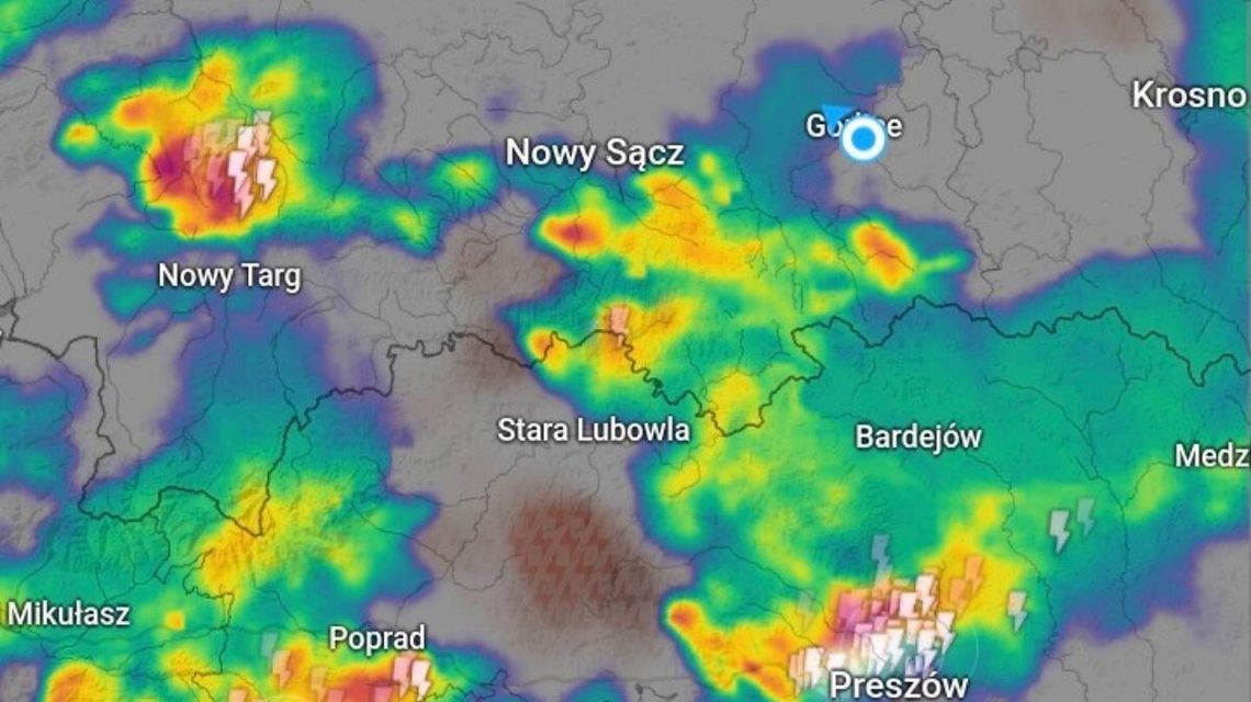 zdjęcie przedstawia mapę pogody