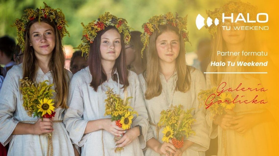 zdjęcie przedstawia plakat zapowiadający wydarzenia na weekend