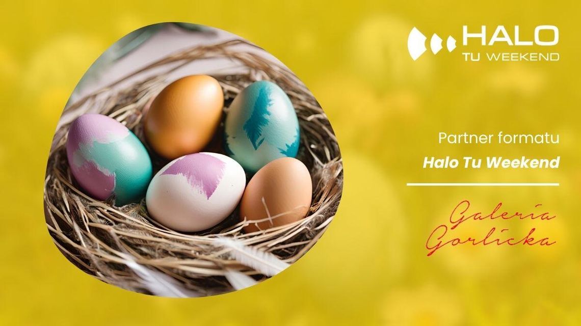 zdjęcie przedstawia plakat zapowiadający wydarzenia na weekend